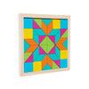 Wooden Geometric Pattern Blocks Puzzle – Colorful Tangram Jigsaw for Kids | Deal