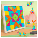 Wooden Geometric Pattern Blocks Puzzle – Colorful Tangram Jigsaw for Kids | Deal