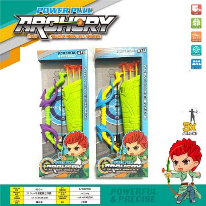 Power Pull Archery Mega Bow and Arrow Set for Kids – Indoor & Outdoor Target Game