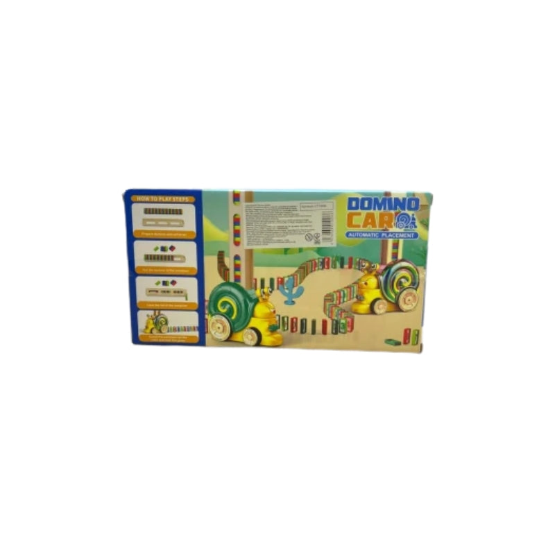 Toygenix Electric Snail Domino Laying Train – Automatic Montessori Educational Toy with 100+ Bricks