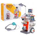 Ultimate Kids Medical Trolley Station Playset with X-Ray Monitor and Dental Tools