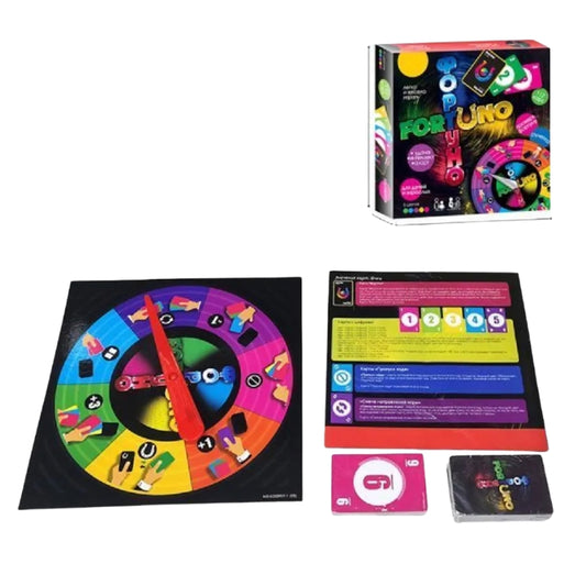Fortuno Card Game with Interactive Spinner – Fast-Paced Strategy & Family Fun