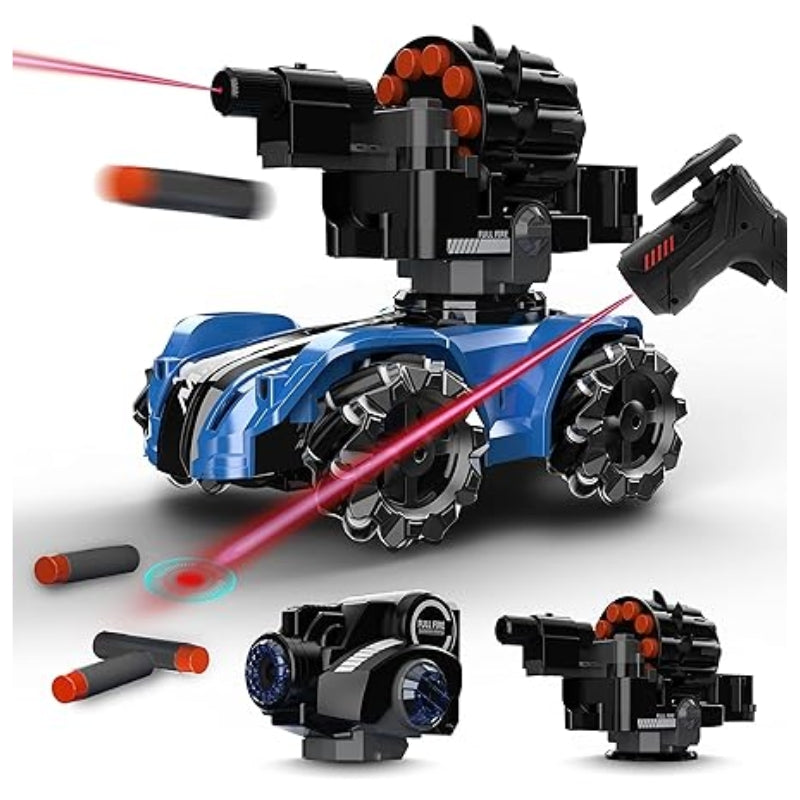 Multi-Functional RC Battle Tank – 360° Drifting Armored Vehicle with Foam Darts & Bubbles