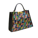 Fendi-Inspired Peekaboo Multicolor Handbag - Vibrant Designer Fashion Bag for Kids & Teens