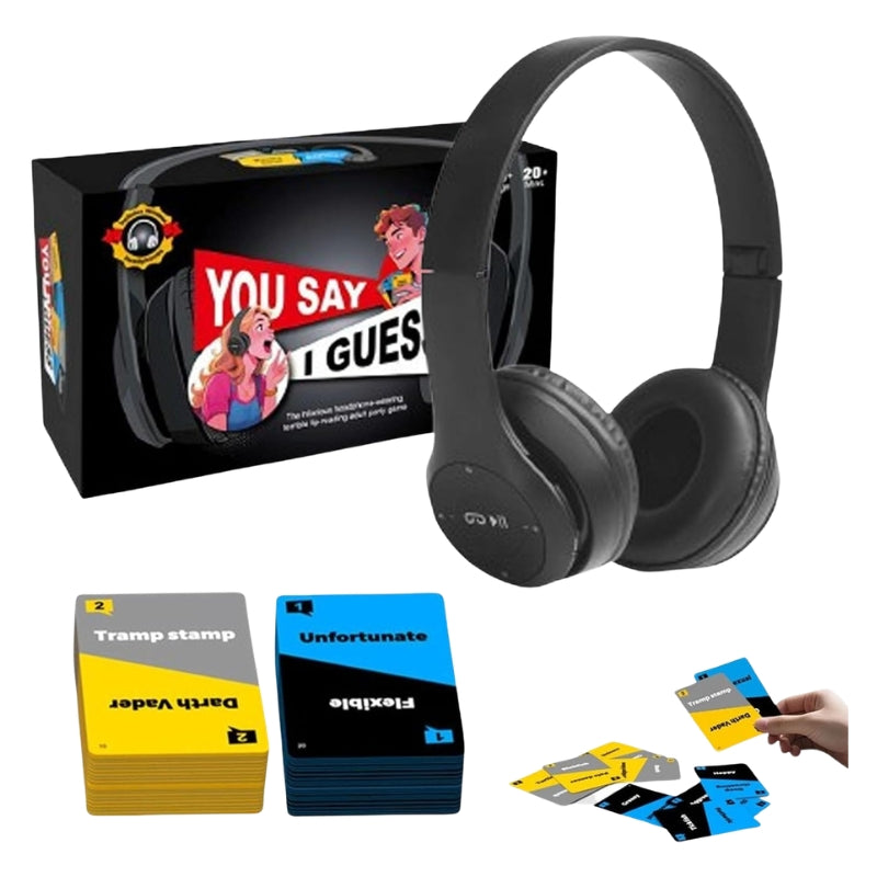 You Say I Guess Party Game – The Hilarious Lip-Reading Challenge with Noise-Cancelling Headphones