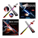 Cyberpunk LED Light-Up Katana Sword with Scabbard – Futuristic Samurai Sword with Glowing Blade & Sound Effects