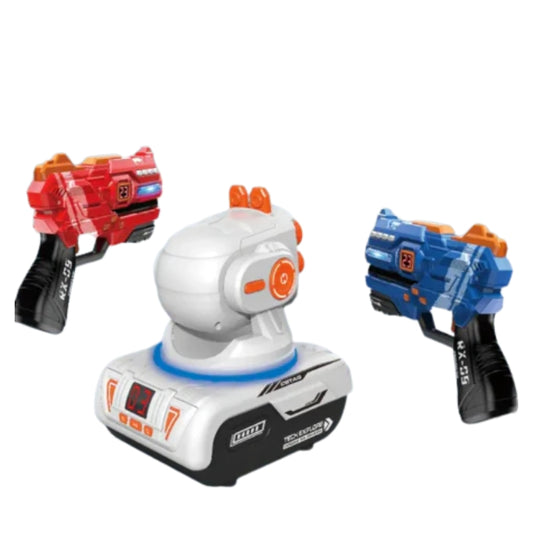2-Player Infrared Laser Tag Game with Smart Target Projector – Arcade Battle Set