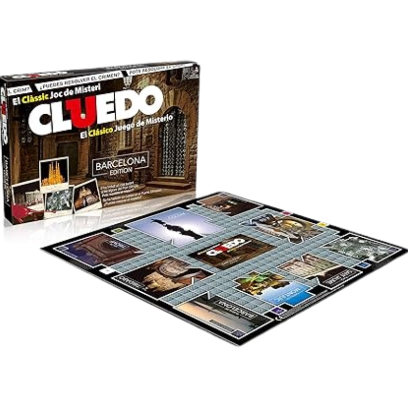 Cluedo: Barcelona Edition Board Game – The Classic Mystery Game of Strategy