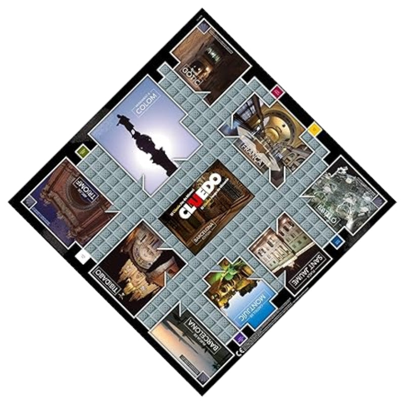 Cluedo: Barcelona Edition Board Game – The Classic Mystery Game of Strategy
