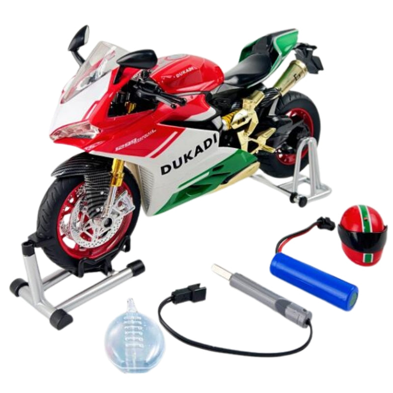 Scale High-Speed RC Self-Balancing Sportbike – Professional Racing Motorcycle with Gyroscope & LED Lights