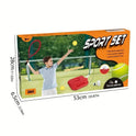 3-in-1 Solo Tennis & Badminton Trainer Set – Portable Outdoor Sport Game for Kids