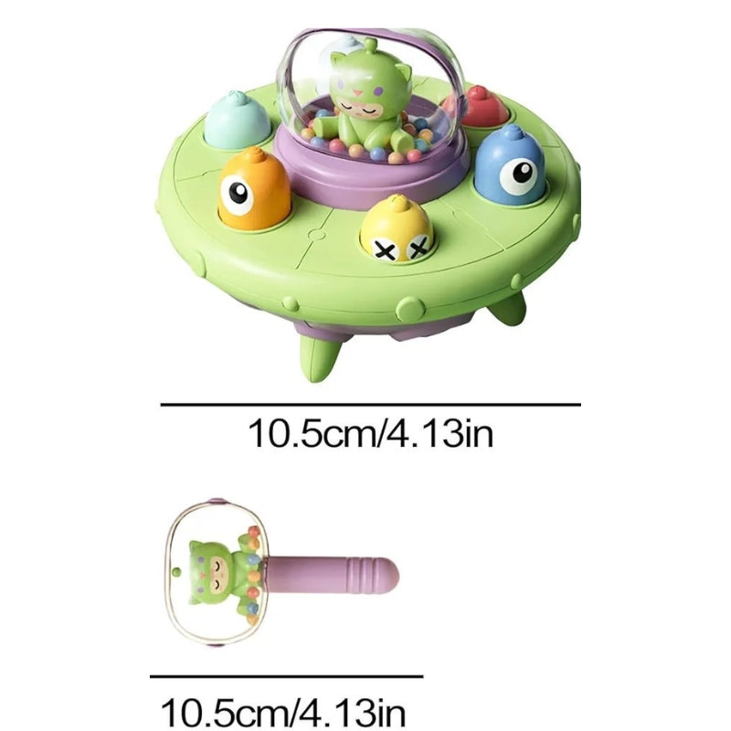 UFO Whack-A-Mole Interactive Game – Space-Themed Sensory Hammer Toy for Kids
