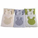 Polka Dot Rabbit Doll Sleeping Bag Set - Quilted Swaddle with Bunny Appliqué & Pillow