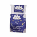 "Heaven Sent" Cloud Quilted Doll Sleeping Bag Set - Raining Hearts Bedding with Pillow