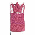 Royal Crown Quilted Doll Sleeping Bag Set - Floral & Paisley Print with Crown Pillow