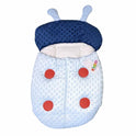 Kidzo Minky Dot Bug Doll Sleeping Bag - Plush Swaddle with Antennae and Spots