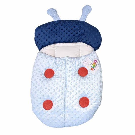 Kidzo Minky Dot Bug Doll Sleeping Bag - Plush Swaddle with Antennae and Spots