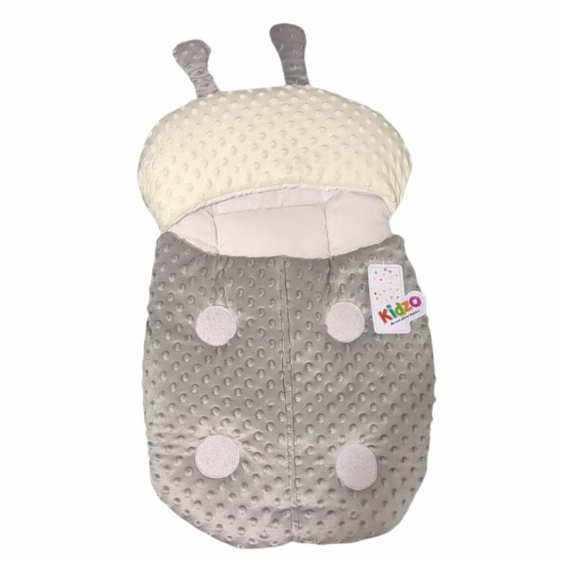 Kidzo Minky Dot Bug Doll Sleeping Bag - Plush Swaddle with Antennae and Spots