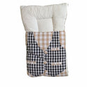 Kidzo Plaid Gingham Vest Baby Sleeping Bag - Quilted Swaddle with Padded Headrest