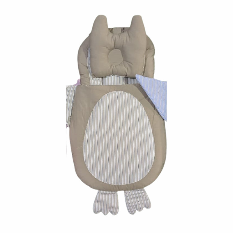 Quilted Penguin Doll Sleeping Bag - Striped Swaddle with Wings and Feet
