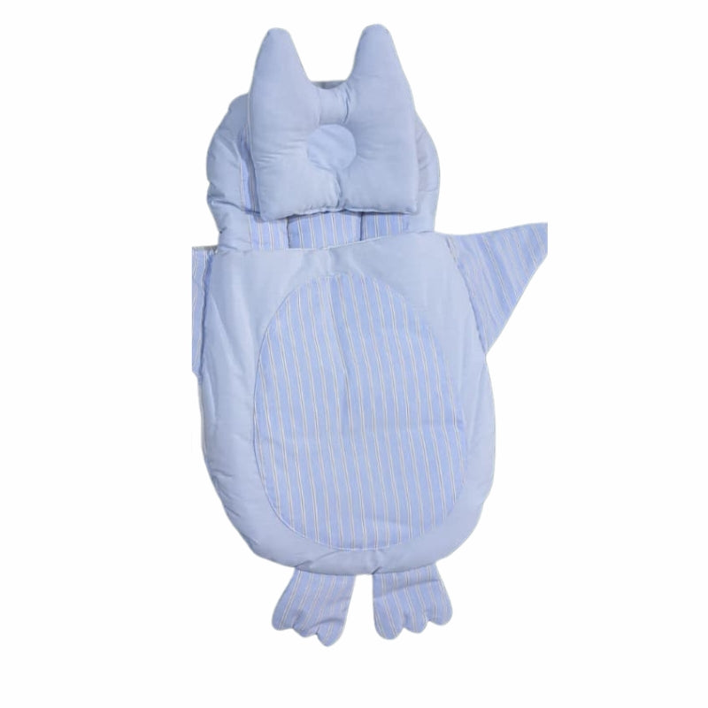 Quilted Penguin Doll Sleeping Bag - Striped Swaddle with Wings and Feet