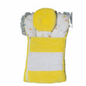 Velvet Color Block Doll Sleeping Bag - Quilted Swaddle with Round Pillow