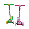Adjustable Height 3-Wheel Scooter for Kids Toddler Kick Scooter with Learning Stem & Stable Base