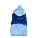 Minky Dot Cone Doll Sleeping Bag - Cozy Pom-Pom Hooded Swaddle Accessory