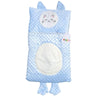 Kidzo Blue Kitten Doll Sleeping Bag - Minky Dot Cat Swaddle with Paws & Ears