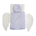 Dreamy Angel Wings Doll Sleeping Bag - Quilted Swaddle with Pillow & Detachable Wings