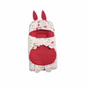 Quilted Rabbit Ear Doll Sleeping Bag - Farm Print & Geometric Pattern Swaddle