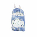 Quilted Rabbit Ear Doll Sleeping Bag - Tractor Farm & Blue Gingham Print Swaddle