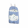 Quilted Rabbit Ear Doll Sleeping Bag - Tractor Farm & Blue Gingham Print Swaddle