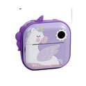 Kids Unicorn Instant Print Camera Toy - Digital Photo & Thermal Printer Camera (Pink/Purple)