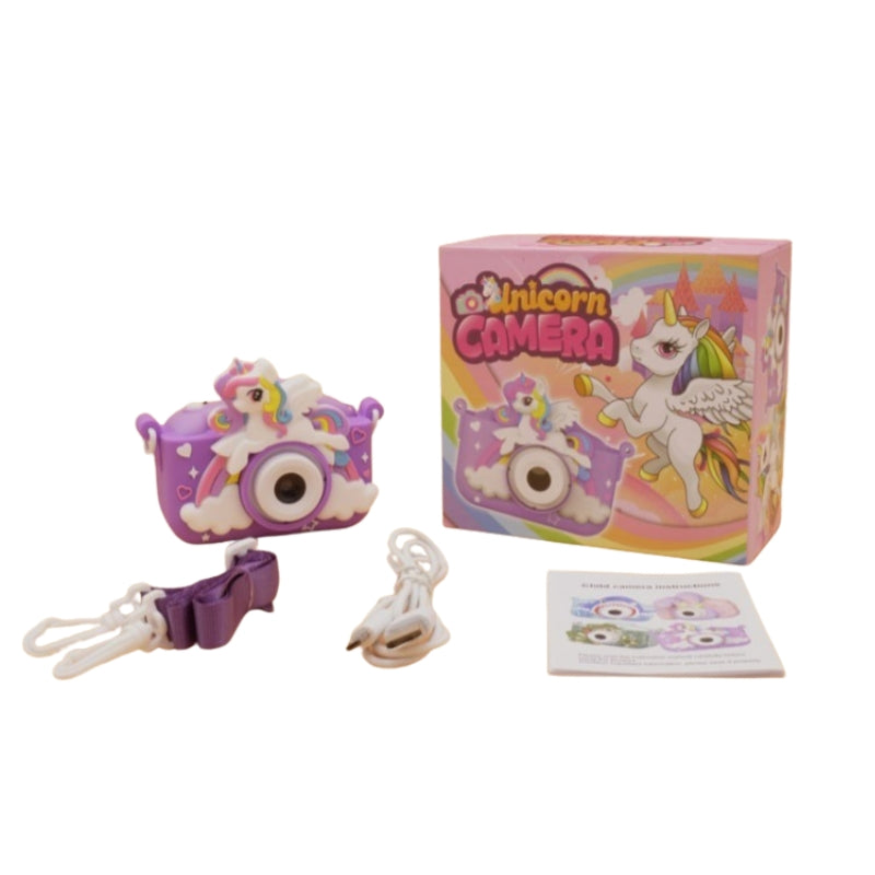 Kids Unicorn Digital Camera Toy - Cute Purple Unicorn Photo & Video Recorder
