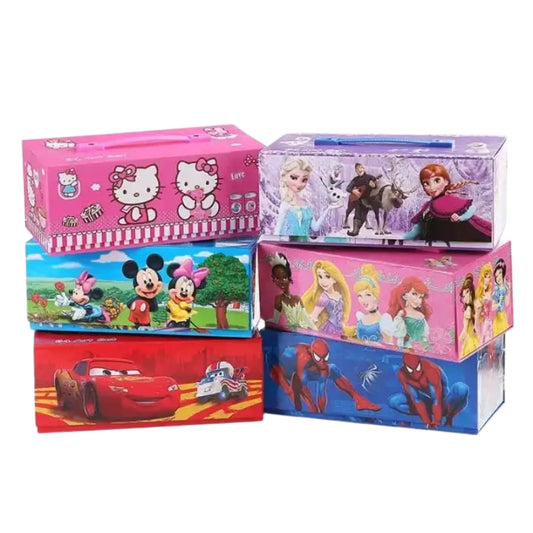 54-Piece Deluxe Character Theme Art & Color Kit for Kids with Portable Carrying Case