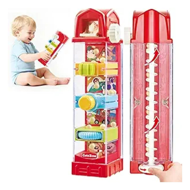 "Barn Fun" 4-Level Musical Activity Spiral Tower with Spinning Gears