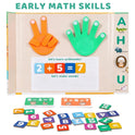 2-in-1 Magnetic Finger Counting & Arithmetic Early Math Skills Board