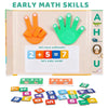 2-in-1 Magnetic Finger Counting & Arithmetic Early Math Skills Board