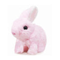 Pink Fluffy Mini Rabbit Plush Toy - Cute Bunny Stuffed Animal for Kids