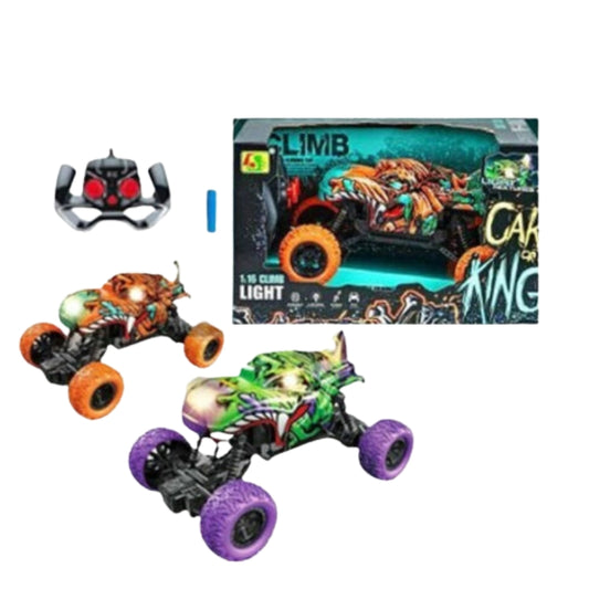1:16 Scale 2.4GHz Off-Road Climbing RC Monster Truck with Lights & Stunt Action