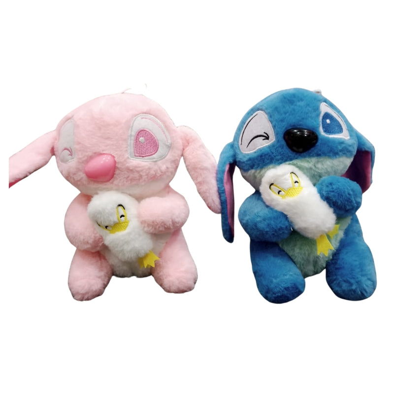 Pochacco Plush Toy with Blue Shirt and Black Ears