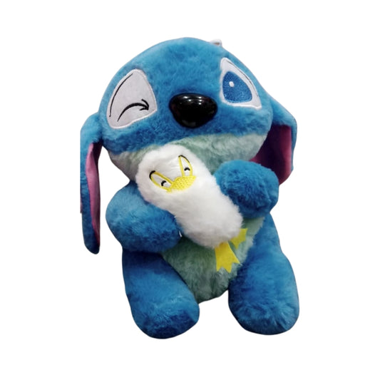 Pochacco Plush Toy with Blue Shirt and Black Ears