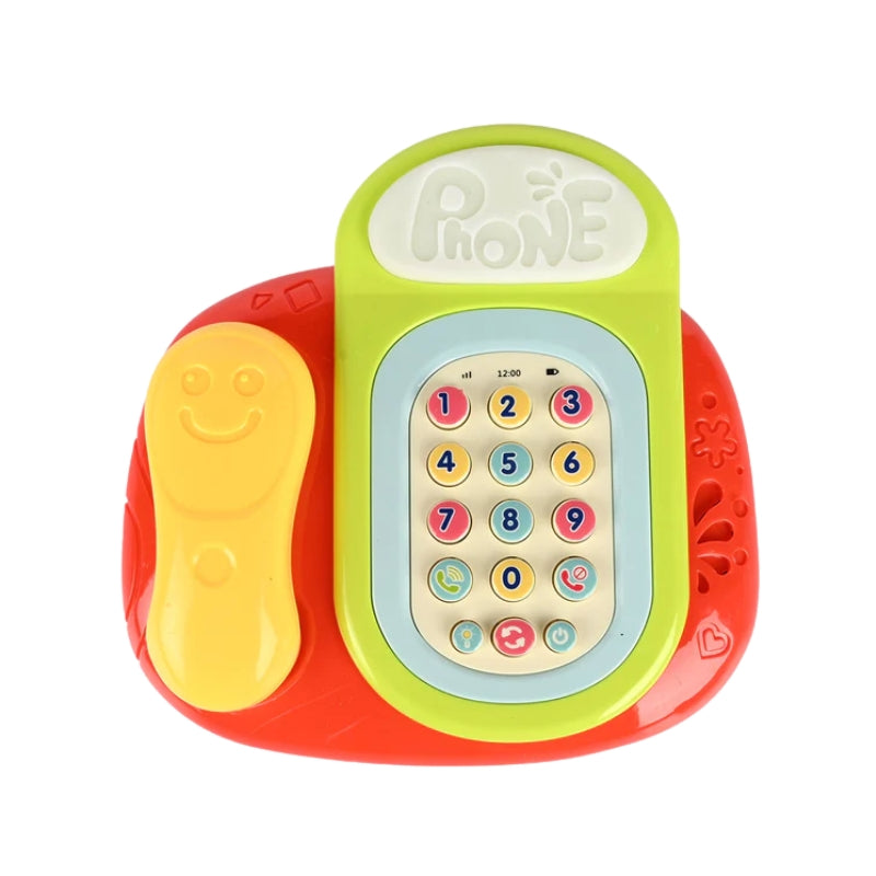 Interactive Kids Smart Phone Toy with Lights and Musical Sound Effects