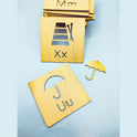 DIY Kids Wooden Stencils Drawing Kit - 24 Piece  (Alphabet  stencils set)