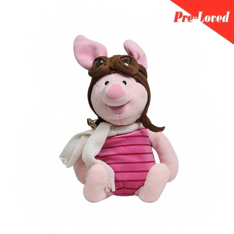 Cute Extra Soft Piglet Pilot Plush Toy 35cm Premium Pre-loved