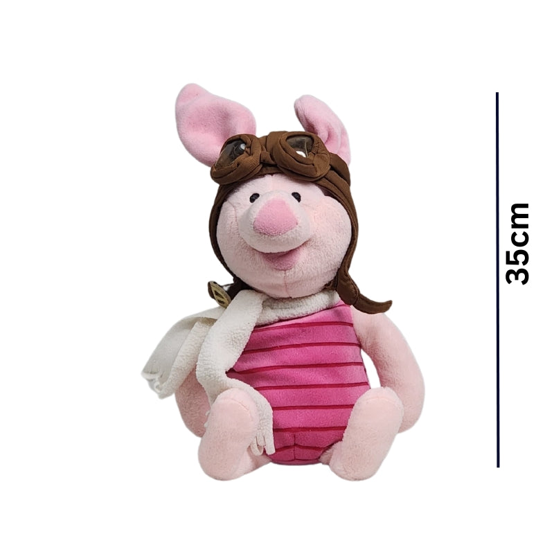 Cute Extra Soft Piglet Pilot Plush Toy 35cm Premium Pre-loved