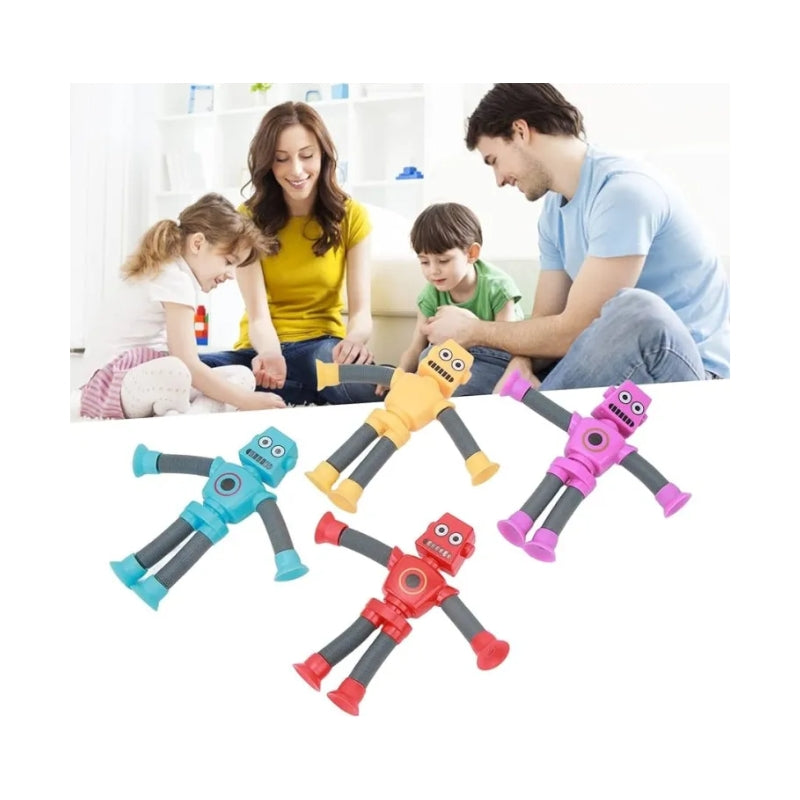 Telescopic Suction Robot Toy Assorted