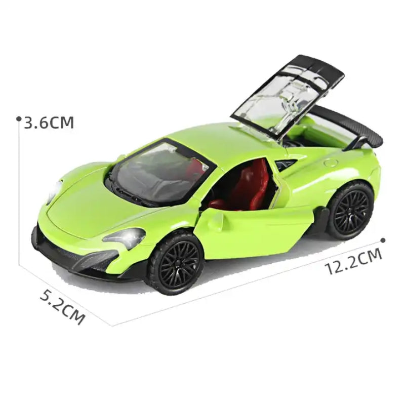 Diecast Sports Car Open Door Simulation Metal 1:36 1 Pc