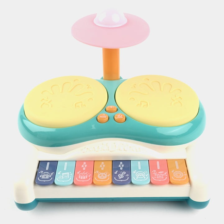 Musical Drum & Piano Toy – 2-in-1 Fun for Little Rockstars